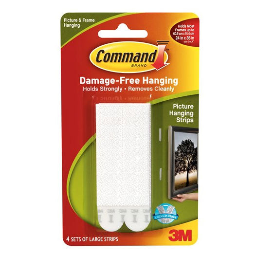  Command Picture & Frame Hanging Strips, Large (24 Pair