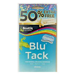 Bostik Blu-tack Economy - Clean, Grease-Free, Safe & Easy to Use