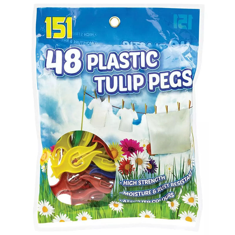 151 Plastic Tulip Pegs 48 Pack