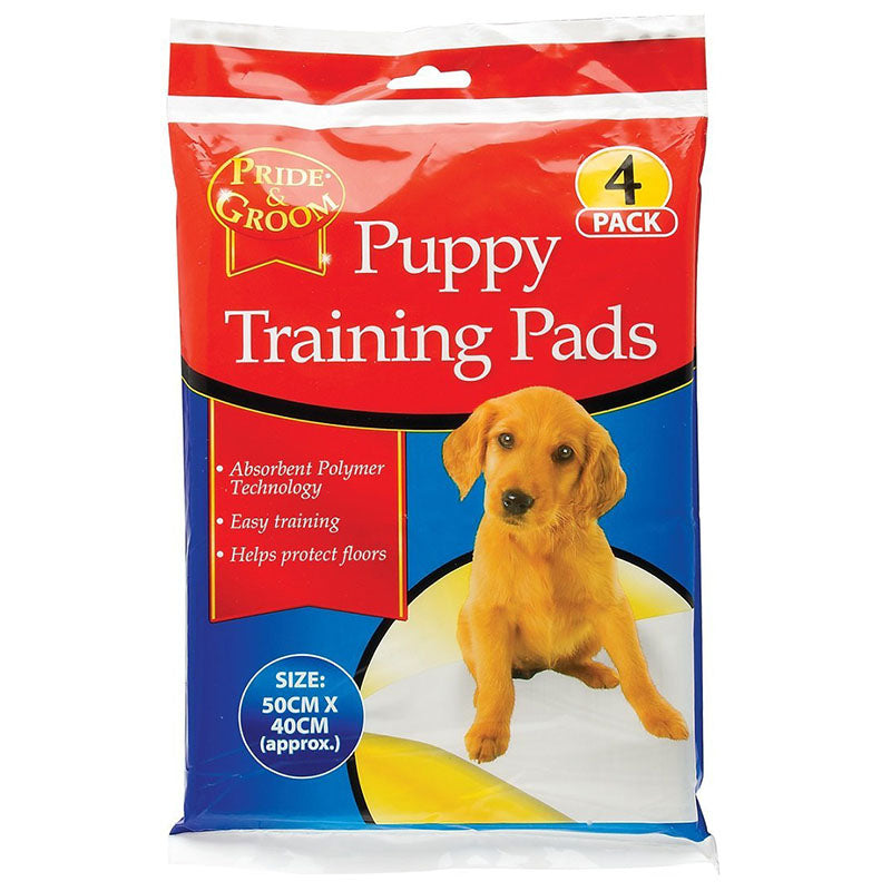 Pride & Groom Puppy Training Pads Mats 4 Pack Wholesale