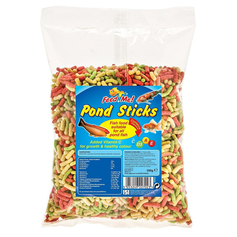 Pond sticks fish food best sale